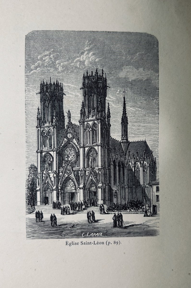 LAPAIX - Description illustrée de Nancy et de ses environs. Berger-Levrault, 1874. Broché.-photo-8