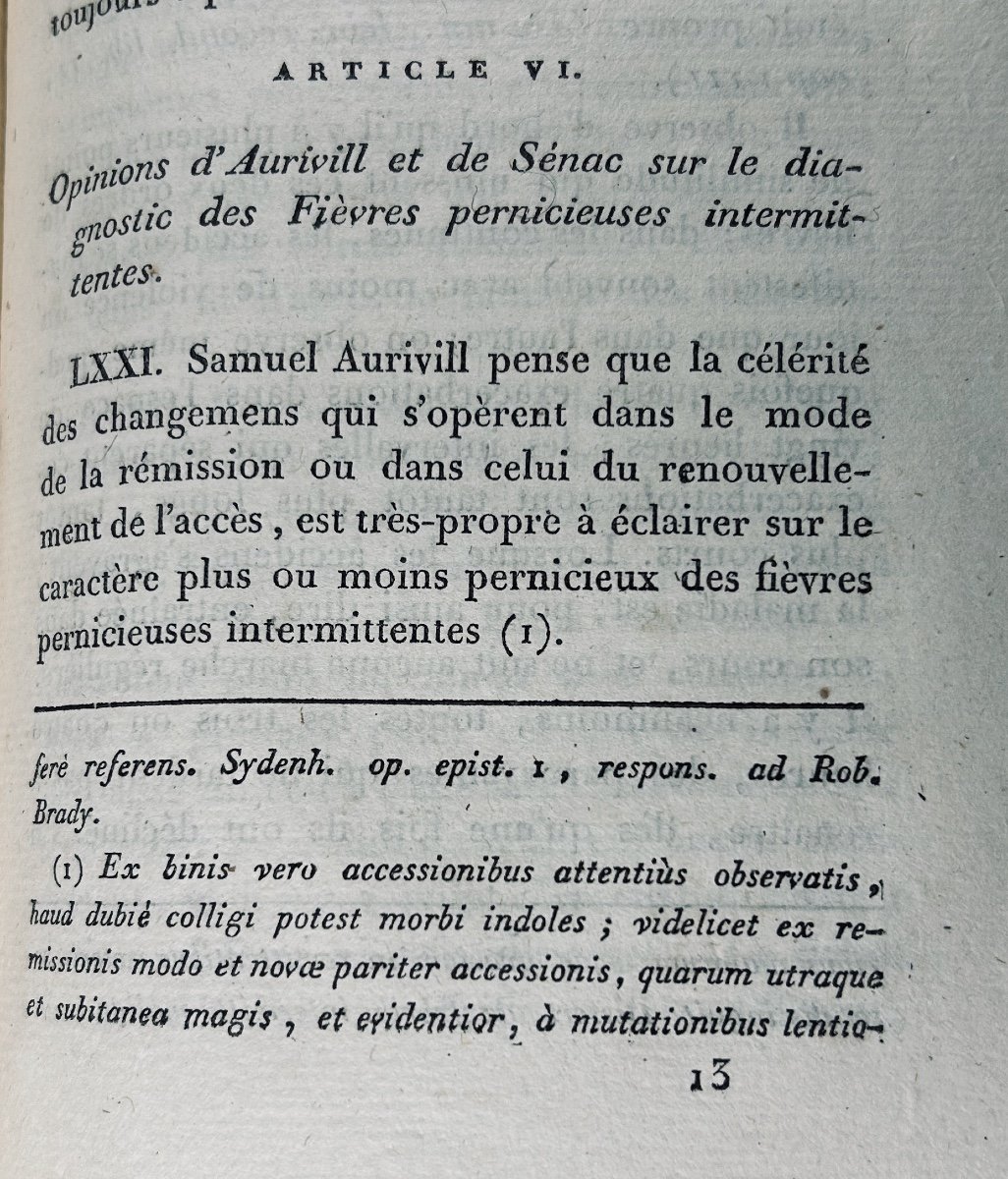 Alibert (j.-l.) - Treatise On Intermittent Pernicious Fevers. Caille And Ravier, 1809.-photo-7