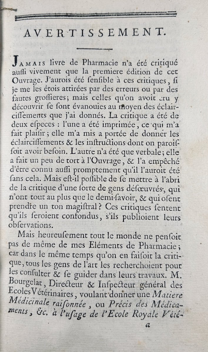 BAUMÉ - Éléments de pharmacie théorique et pratique. Chez Simon, 1784, reliure d'époque.-photo-2