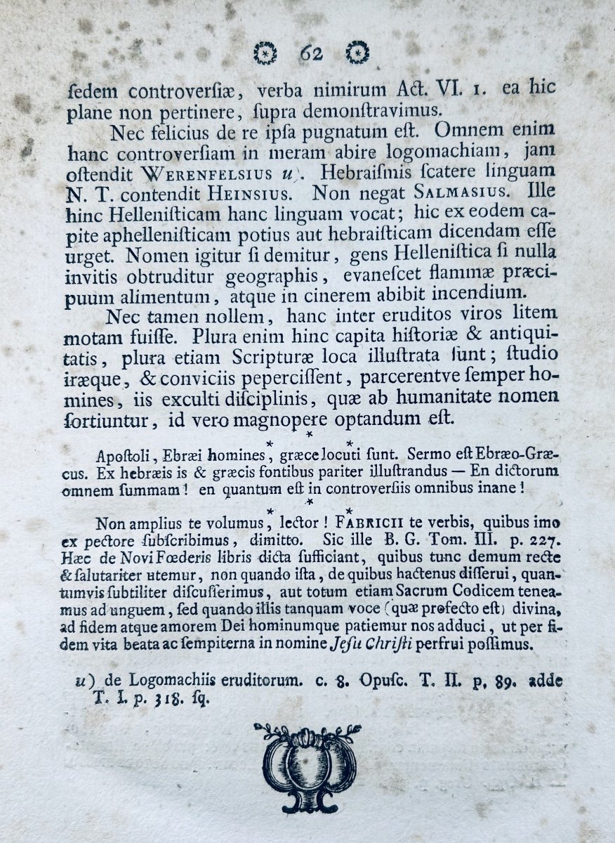 BLESSIG - Praesidia interpretationis Novi-Testamenti ex auctoribus graecis. Strasbourg, 1778.-photo-4