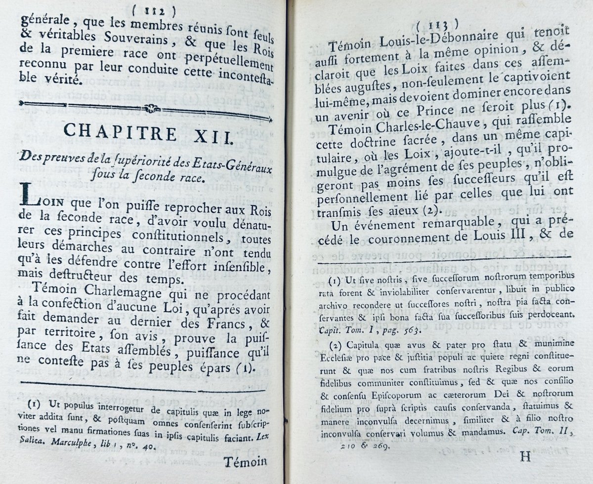 [BOSQUILLON (Charles-Pierre)] - Code national dédié aux États-Généraux. Genève, 1788, relié.-photo-3