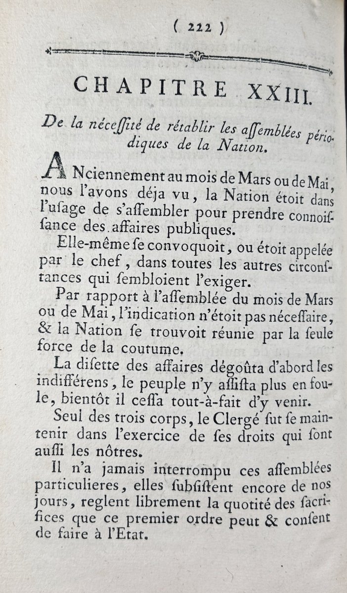 [BOSQUILLON (Charles-Pierre)] - Code national dédié aux États-Généraux. Genève, 1788, relié.-photo-6