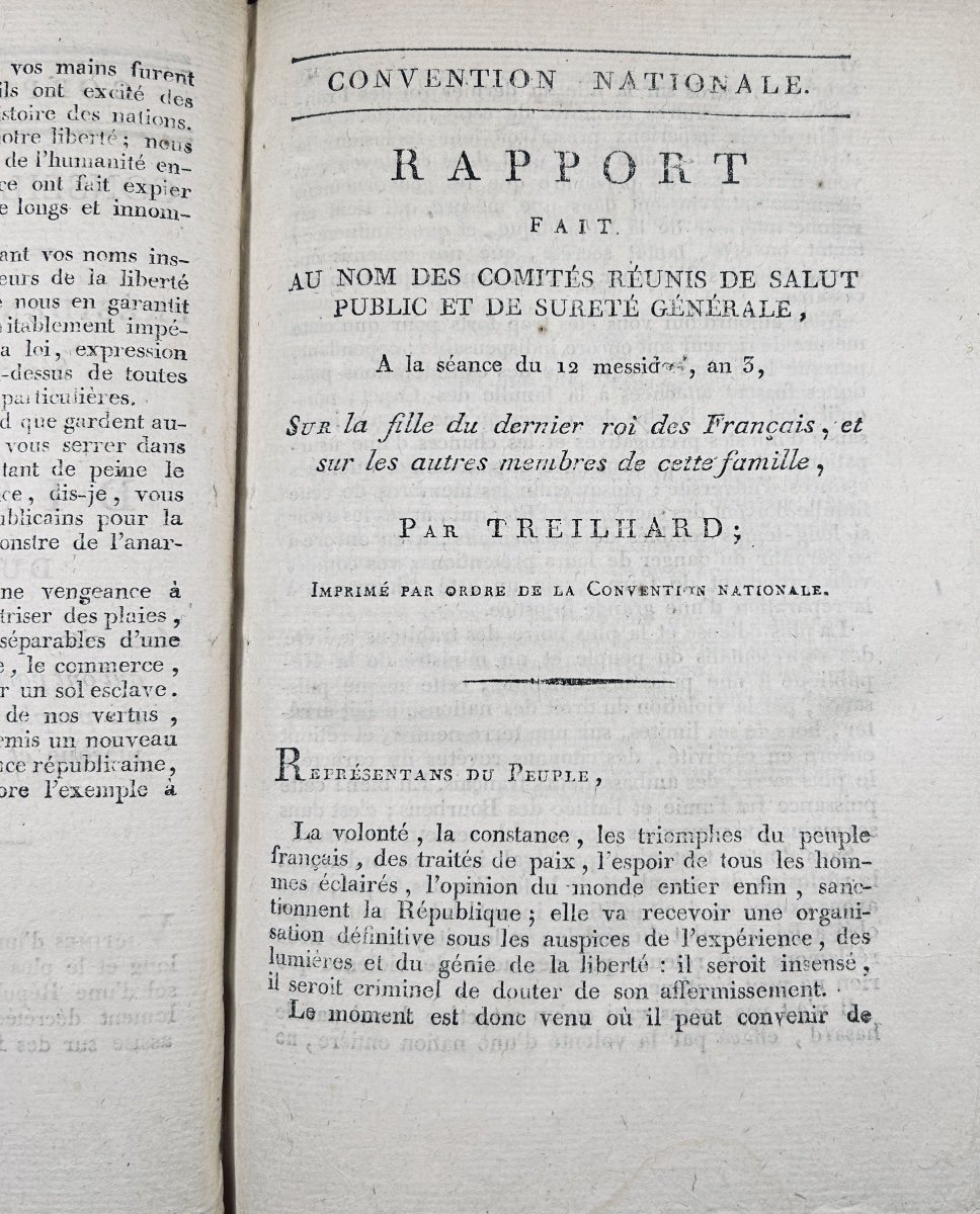 CAMUS - BANCAL - QUINETTE - LAMARQUE - DROUET - Rapports des représentants du peuple. 1796.-photo-1