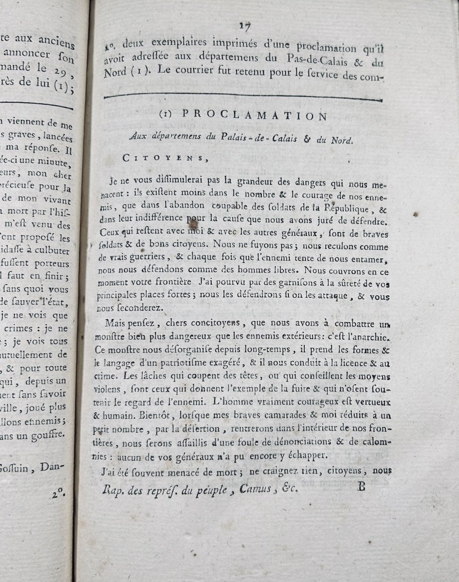 CAMUS - BANCAL - QUINETTE - LAMARQUE - DROUET - Rapports des représentants du peuple. 1796.-photo-3