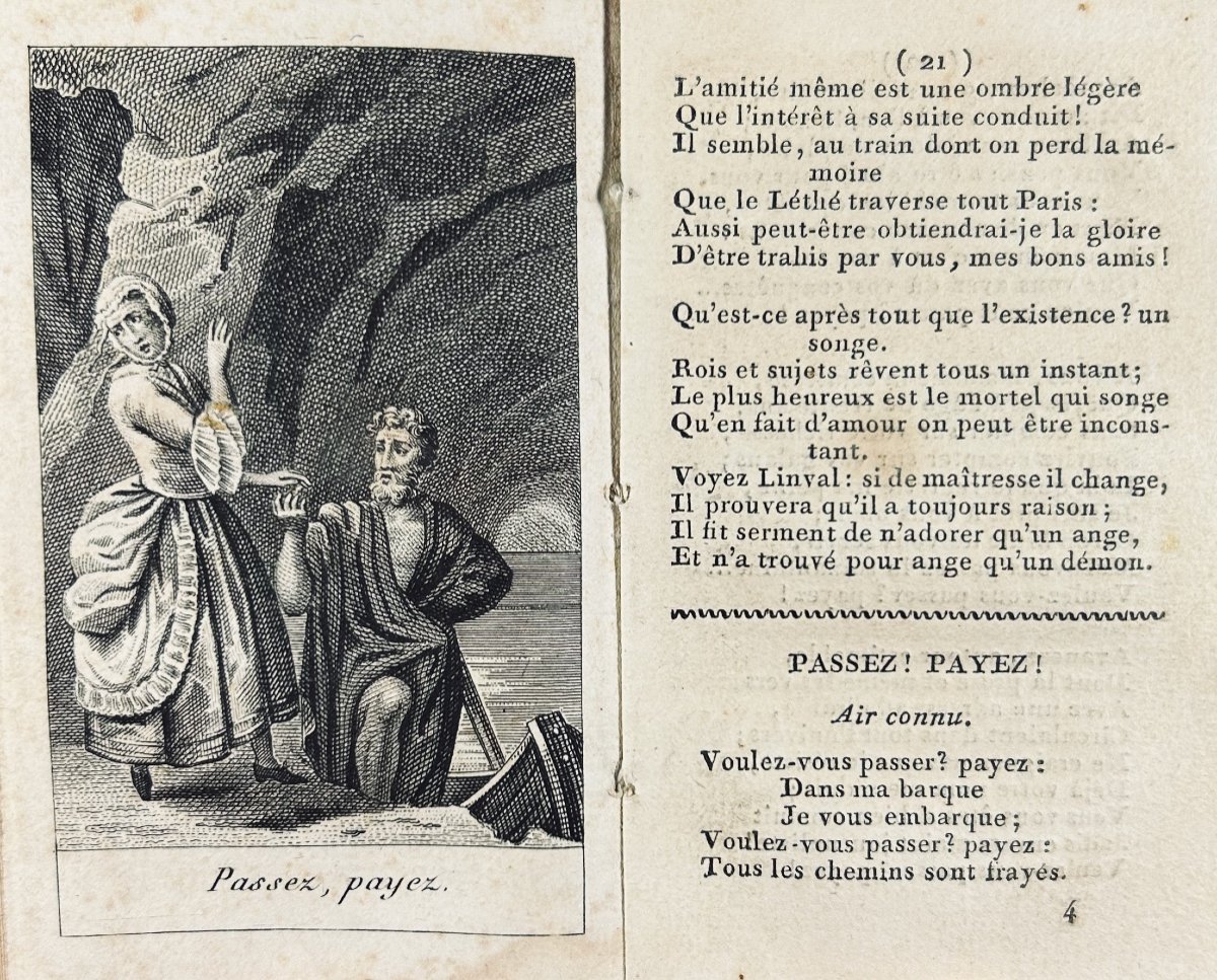 Colifichet. Paris, Louis Janet, 1833 ; in-32, 2 planches et 6 gravures. Cartonnage d'époque.-photo-4