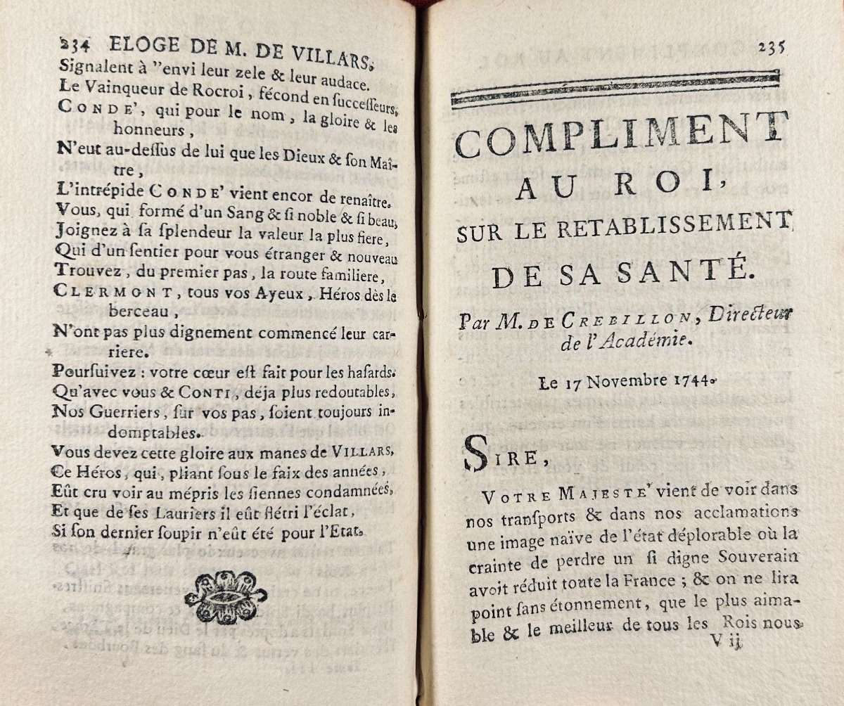 Crebillon (prosper Jolyot De) - The Works Of Monsieur De Crébillon. At Prault, 1754.-photo-3