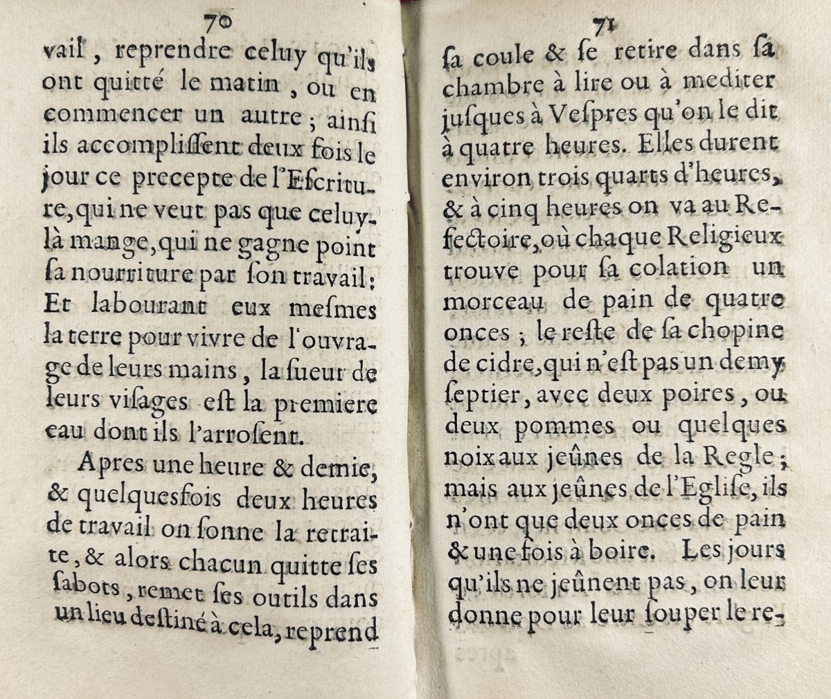 Félibien Des Avaux - Description Of The Abbey Of La Trappe. At Léonard, 1671, Vellum Binding-photo-2