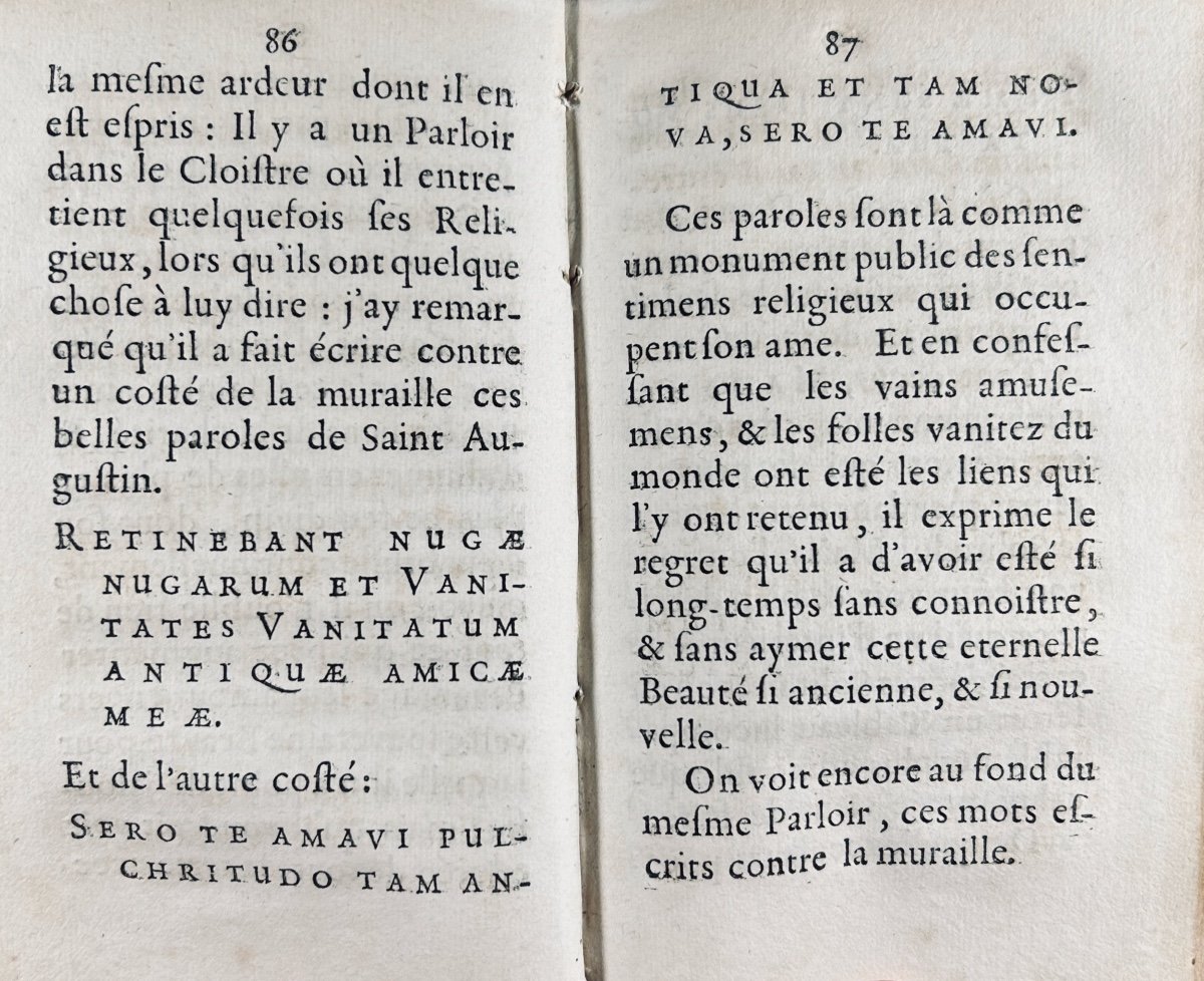 Félibien Des Avaux - Description Of The Abbey Of La Trappe. At Léonard, 1671, Vellum Binding-photo-3