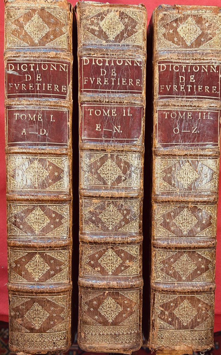 Furetière - Universal Dictionary, Generally Containing All French Words. 1701, Bound.