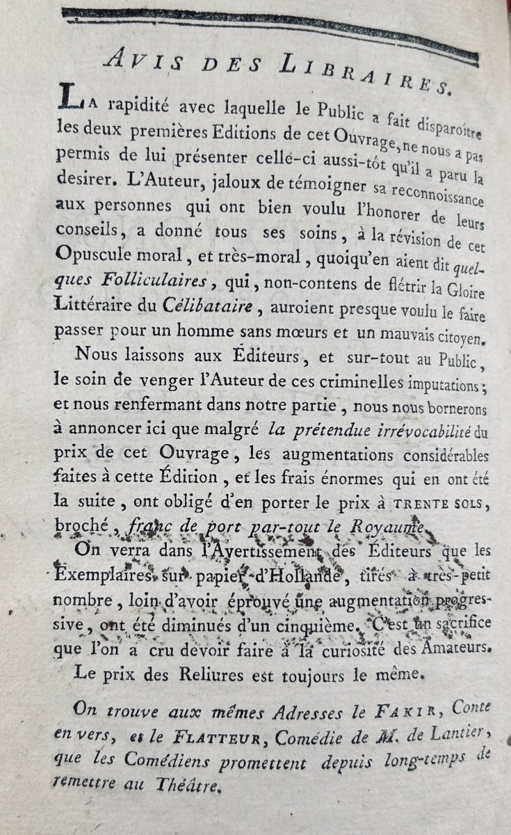 [grimod De La Reynière] - Philosophical Reflections On Pleasure By A Bachelor. 1784.-photo-3