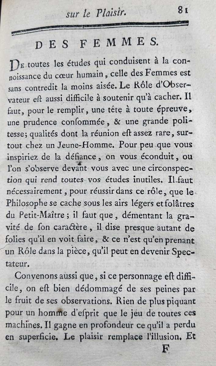 [grimod De La Reynière] - Philosophical Reflections On Pleasure By A Bachelor. 1784.-photo-2