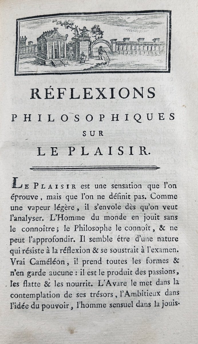 [grimod De La Reynière] - Philosophical Reflections On Pleasure By A Bachelor. 1784.-photo-3