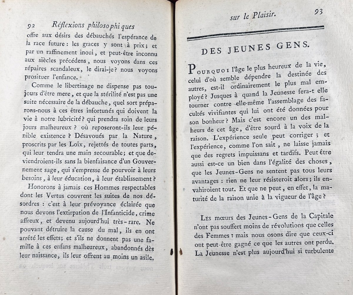 [grimod De La Reynière] - Philosophical Reflections On Pleasure By A Bachelor. 1784.-photo-4