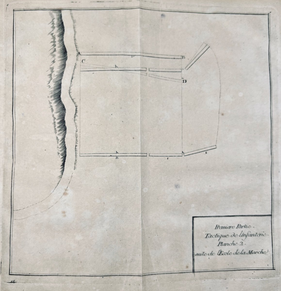 GUIBERT - Essai général de tactique. 1773, 2 volumes, reliures d'époque, 27 planches dépliantes-photo-2