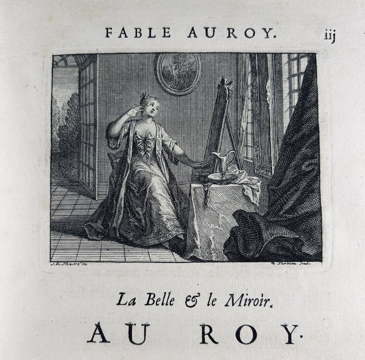 HOUDART DE LA MOTTE - Fables nouvelles dédiées au roy. Avec un discours sur la fable. 1719.-photo-3