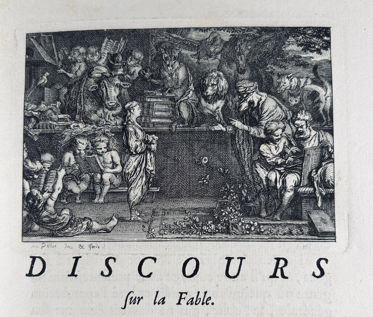 HOUDART DE LA MOTTE - Fables nouvelles dédiées au roy. Avec un discours sur la fable. 1719.-photo-4