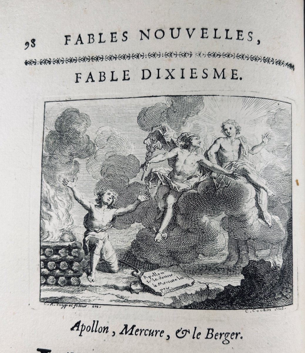 HOUDART DE LA MOTTE - Fables nouvelles dédiées au roy. Avec un discours sur la fable. 1719.-photo-3