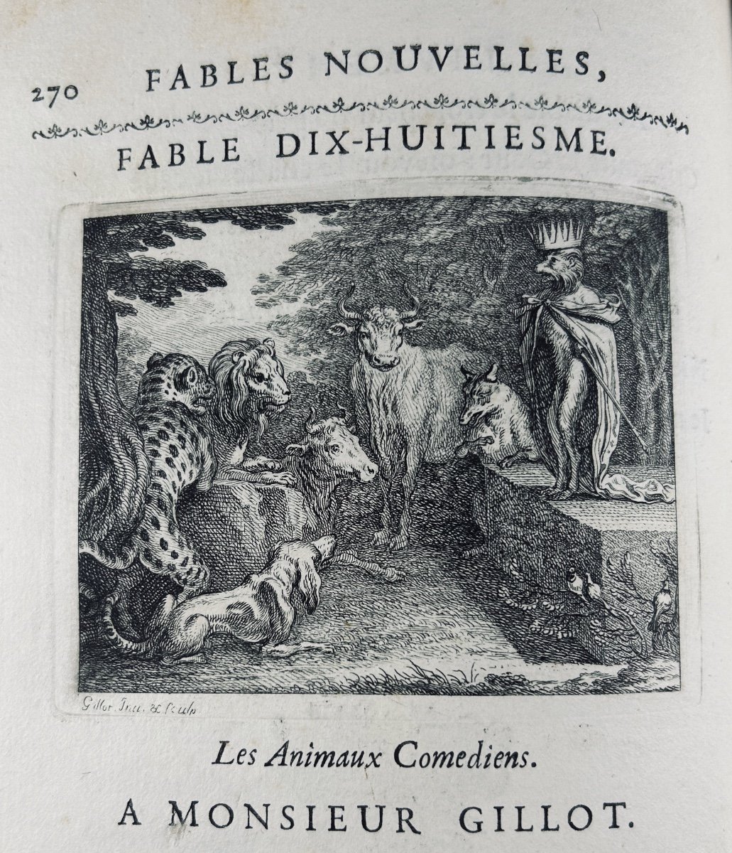 HOUDART DE LA MOTTE - Fables nouvelles dédiées au roy. Avec un discours sur la fable. 1719.-photo-6