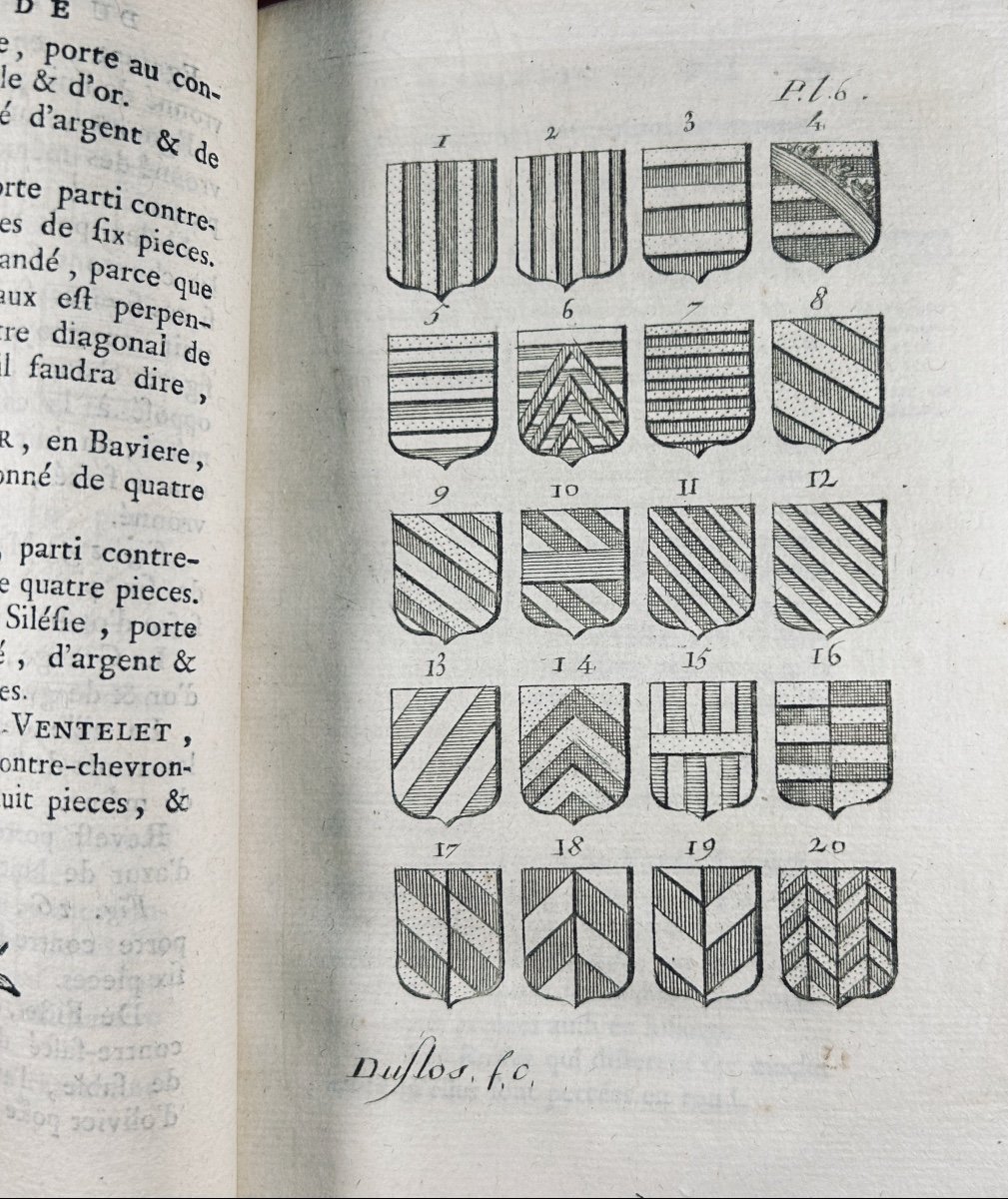 MENESTRIER - Nouvelle méthode raisonnée du blason ou l'art héraldique. Lyon, Ponthus, 1780.-photo-4