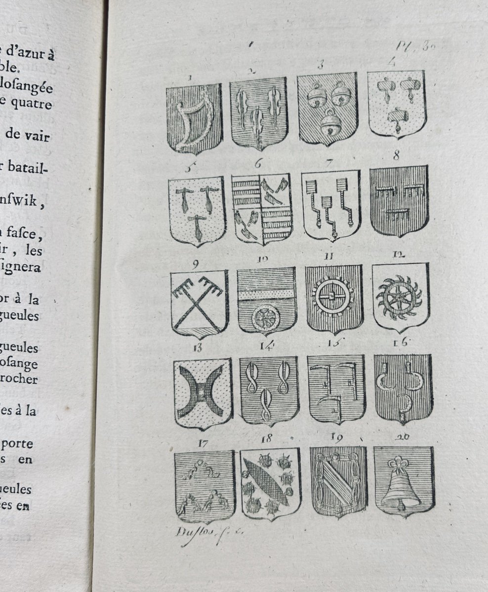 MENESTRIER - Nouvelle méthode raisonnée du blason ou l'art héraldique. Lyon, Ponthus, 1780.-photo-2