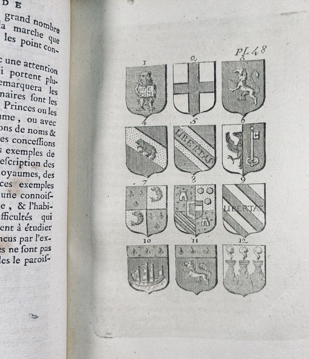 MENESTRIER - Nouvelle méthode raisonnée du blason ou l'art héraldique. Lyon, Ponthus, 1780.-photo-6