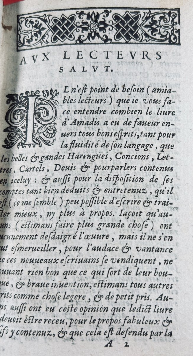 [montalvo (garci Rodriguez De)] - Treasure Of All The Books Of Amadis Of Gaul. Rigaud, 1605.-photo-2