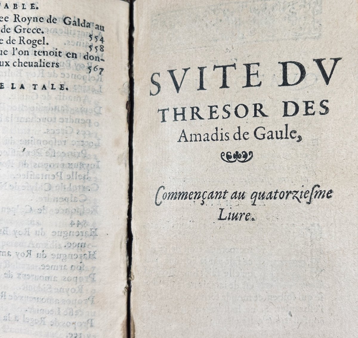 [montalvo (garci Rodriguez De)] - Treasure Of All The Books Of Amadis Of Gaul. Rigaud, 1605.-photo-2