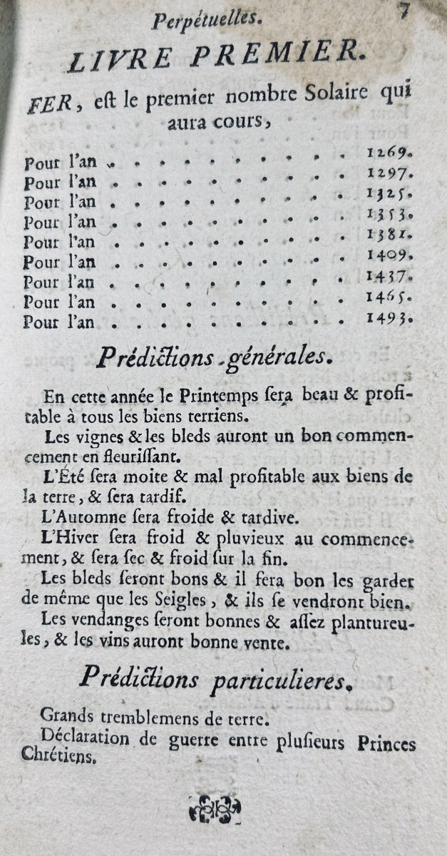 MOULT - Prophéties perpétuelles, très-curieuses & très-certaines. Naples, Chez Raymond, 1769.-photo-4