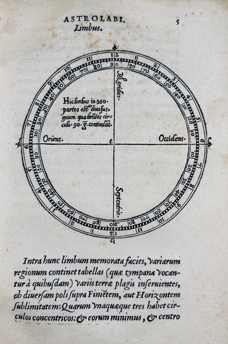 POBLACION & GREGORAE - De usu astrolabi compendium... Paris, Cavellat, 1554, broché.-photo-2