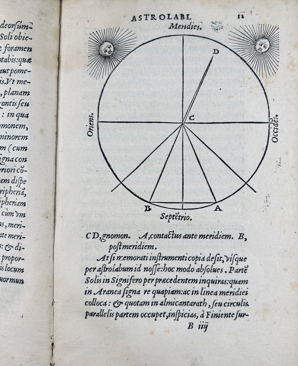 POBLACION & GREGORAE - De usu astrolabi compendium... Paris, Cavellat, 1554, broché.-photo-5