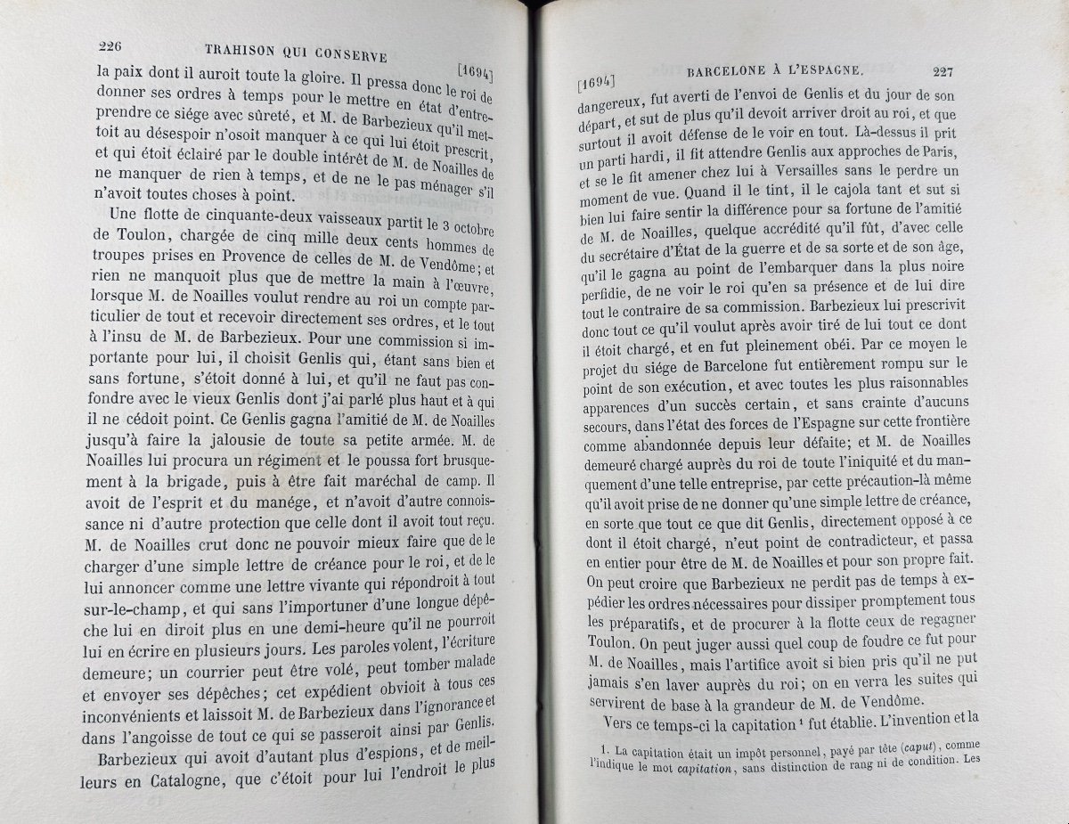 SAINT-SIMON - Mémoires complets et authentiques du duc de Saint-Simon. 1856-58, relié d'époque.-photo-3