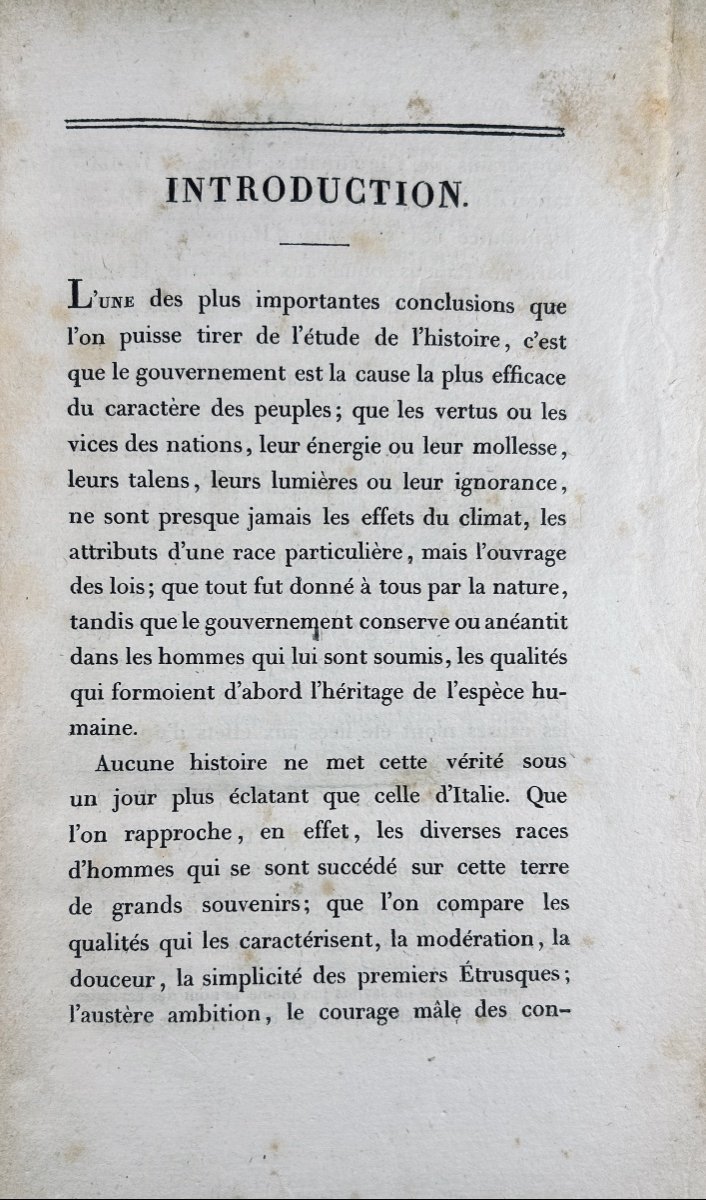 SIMONDE DE SISMONDI - Histoire des Républiques Italiennes du Moyen Âge. 1826, 16 volumes.-photo-2