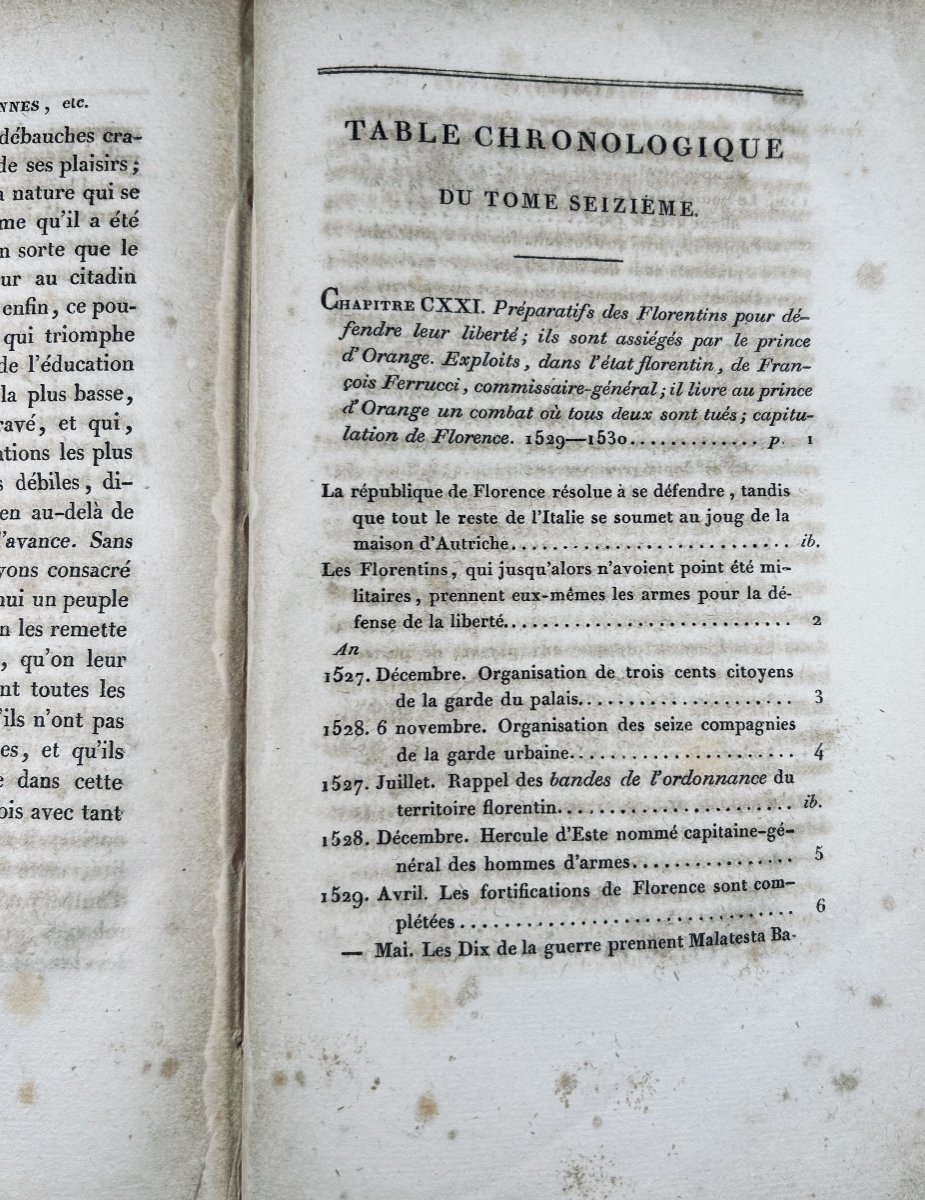 SIMONDE DE SISMONDI - Histoire des Républiques Italiennes du Moyen Âge. 1826, 16 volumes.-photo-2