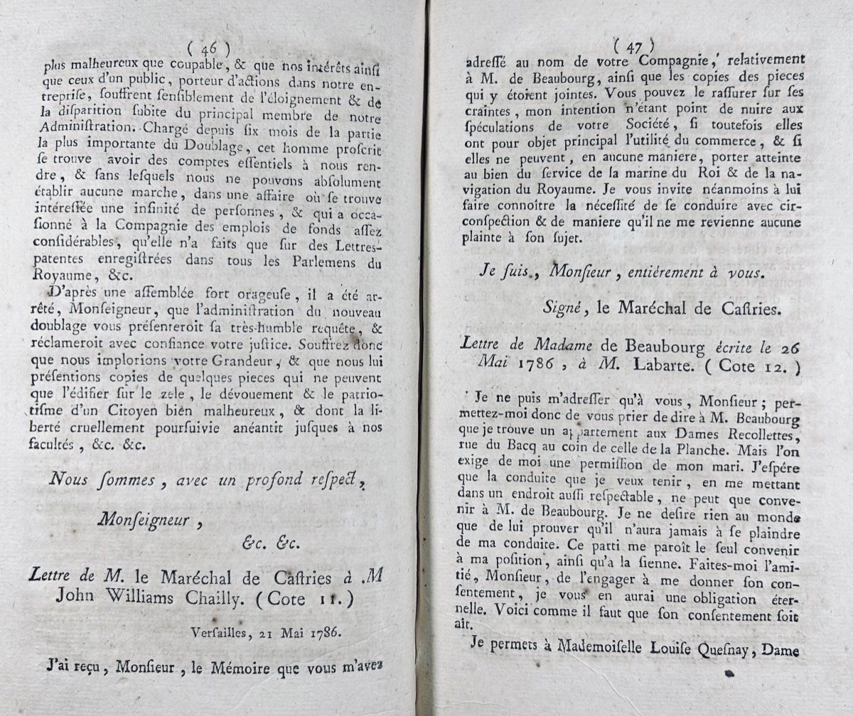 Valois De La Motte (countess) - Justification Memorandum Of The Countess Of Valois De La Motte. 1789-photo-2