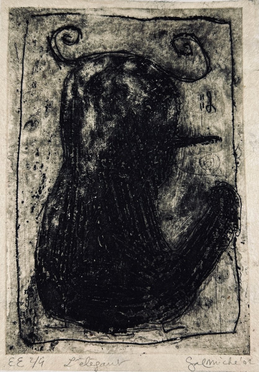 Galmiche (stéphane) - The Elegant. At The Author's, 2002; 170/120 Mm, Etching.-photo-5