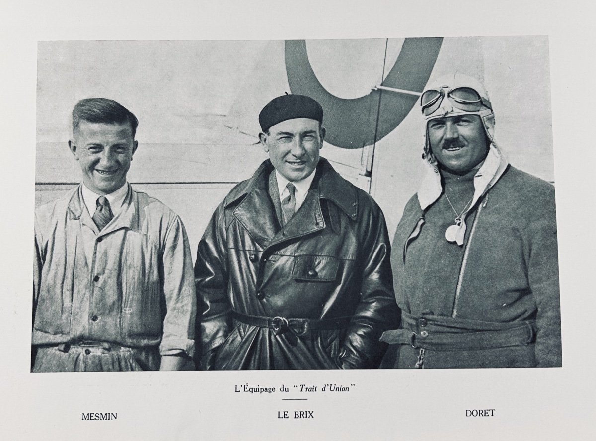 [AVIATION] - Le lieutenant de vaisseau Joseph-Marie Le Brix et le mécanicien René Mesmin. 1930.-photo-3