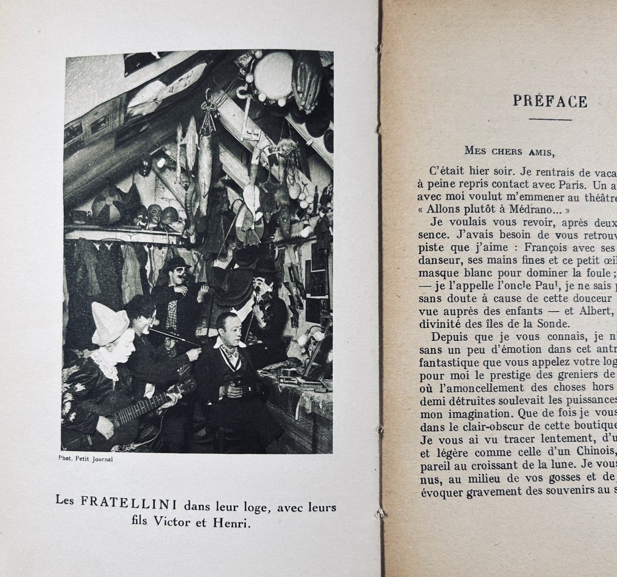 [CIRQUE] - LES FRATELLINI, MARIEL (Pierre) - Histoire de trois clowns. S.A.E., 1923, broché.-photo-3