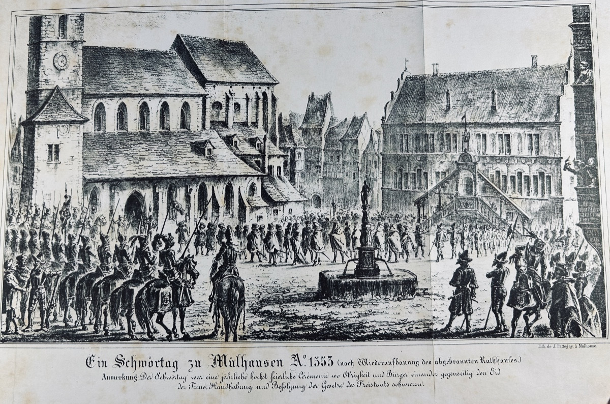 [mulhouse] Ehrsam (nikolaus) - Der Stadt Mülhausen Privilegirtes Bürgerbuch. Rissler, 1850.