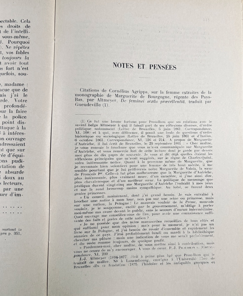 PROUDHON (Pierre-Joseph) - Du principe de l'art et de sa destination sociale. Rivière, 1939.-photo-3
