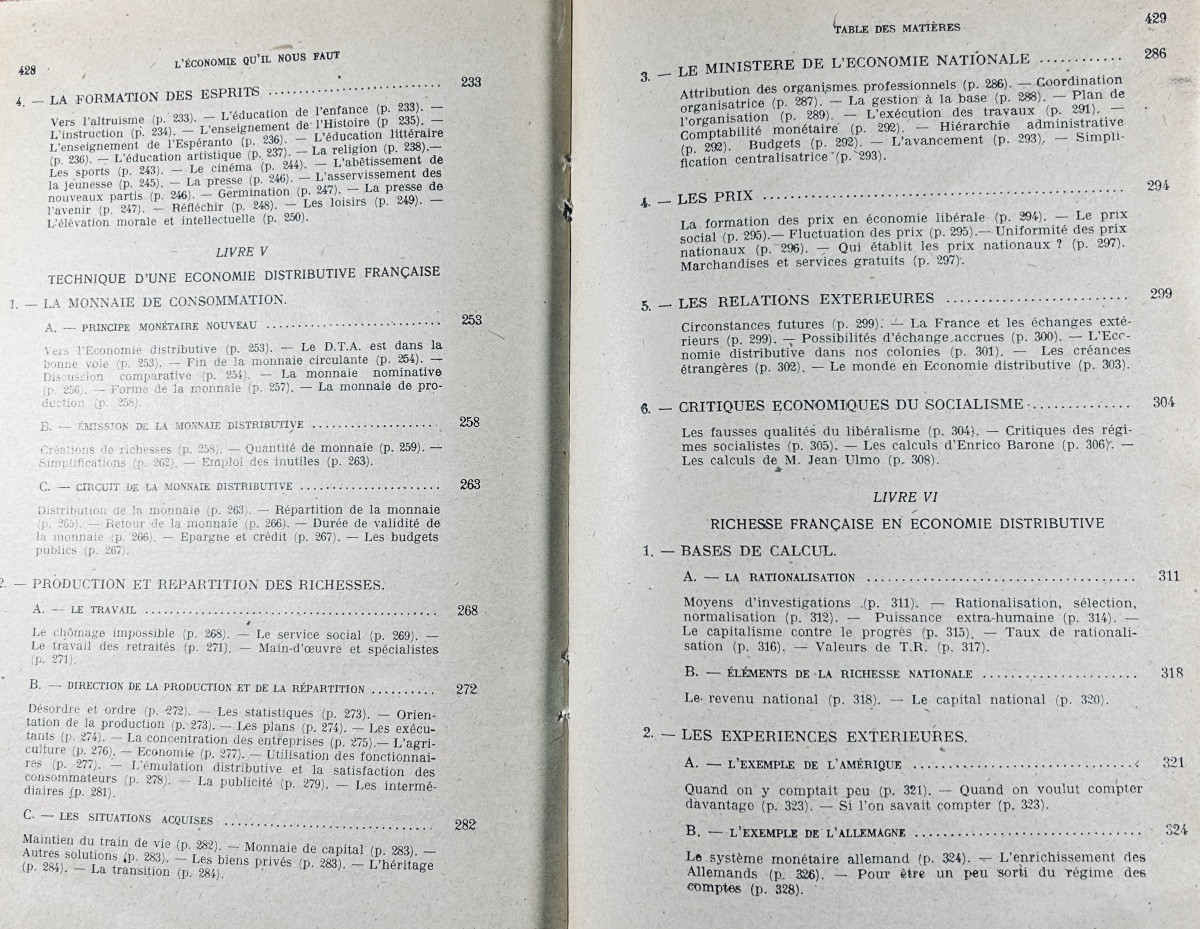 Reybaud (élysée) - The Economy We Need. Marseille, Ocia éditions, 1938. Paperback, Dedication.-photo-5