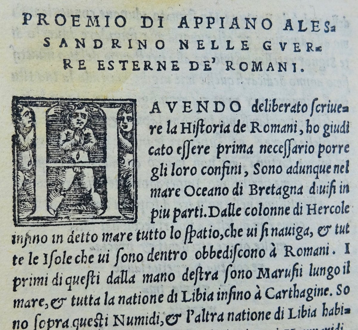 Appiano - History Of The War Of The Romans, Printed In Venice In 1555. Italian Langage.-photo-4