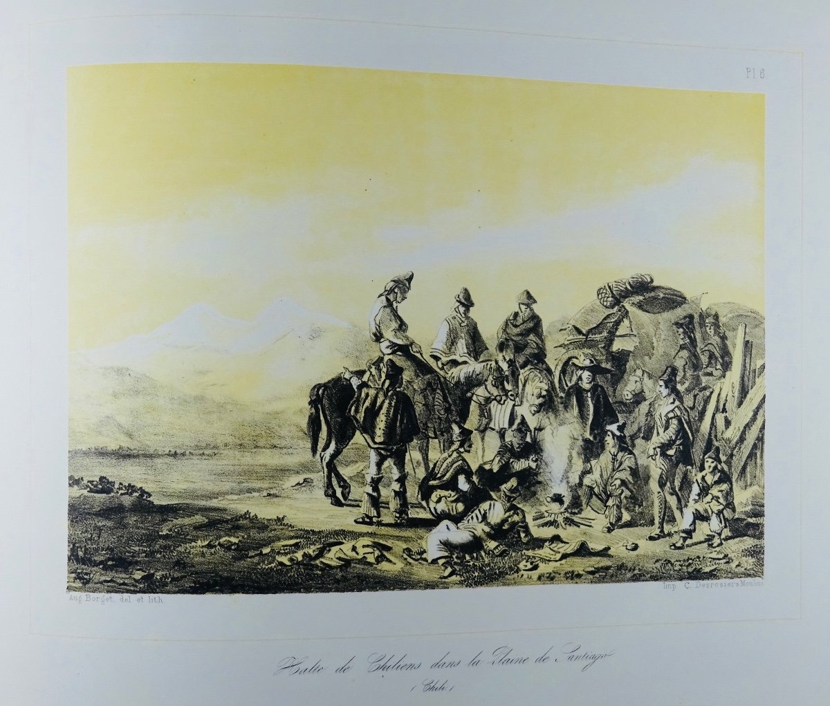 Borget - Album Of Lithographs From A Journey Around The World. Around 1840.-photo-4
