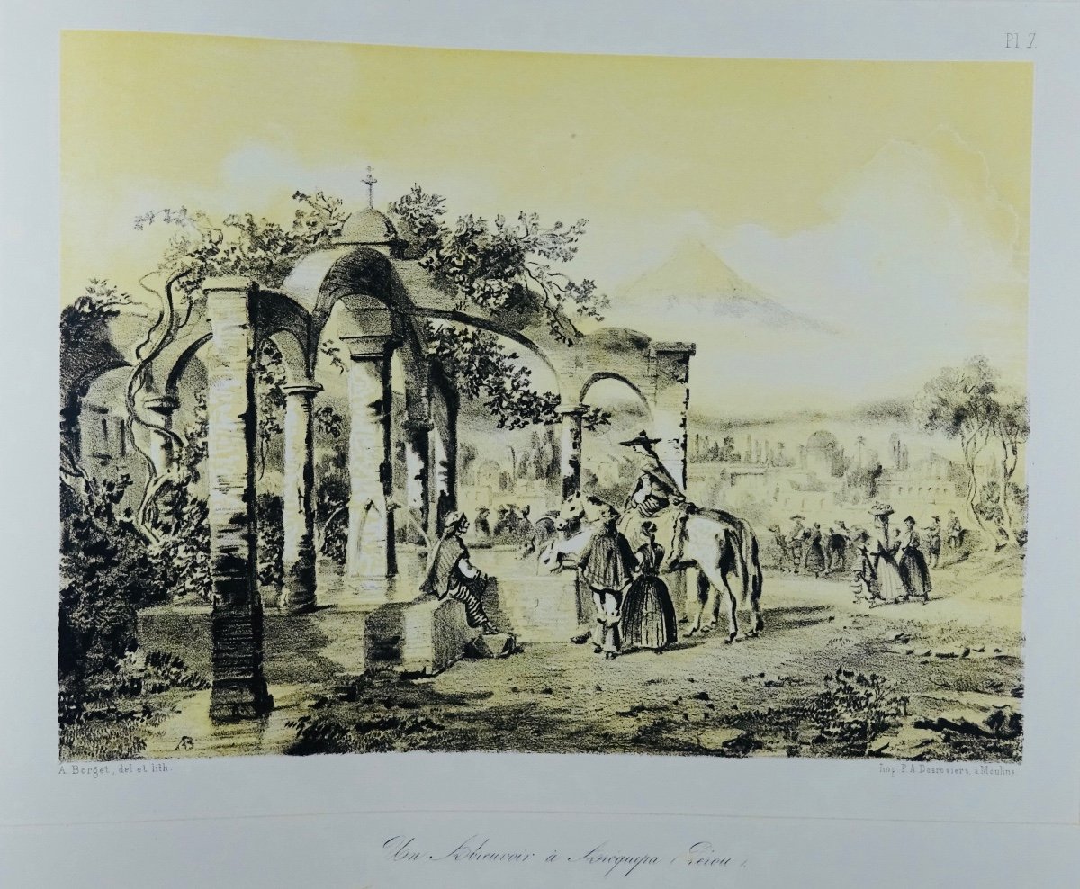 Borget - Album Of Lithographs From A Journey Around The World. Around 1840.-photo-5