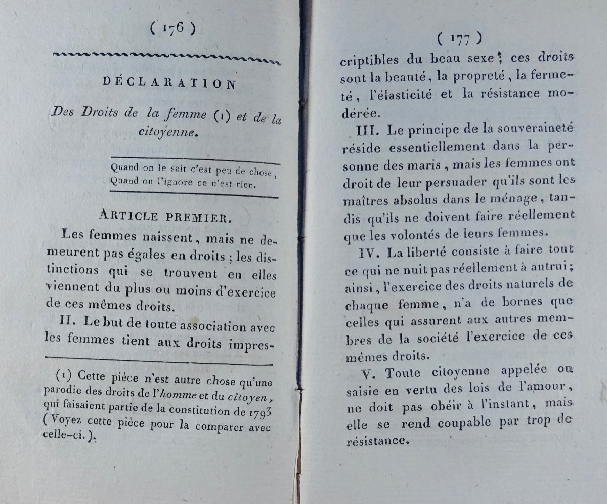 CAPELLE - Aneries révolutionnaires. Curieux ouvrages humoristique sur la Révolution de 1802.-photo-2
