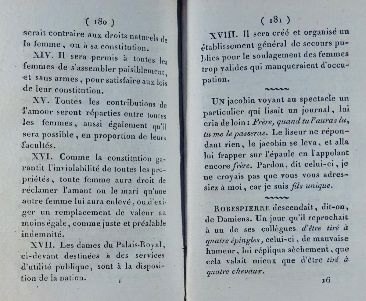 CAPELLE - Aneries révolutionnaires. Curieux ouvrages humoristique sur la Révolution de 1802.-photo-4