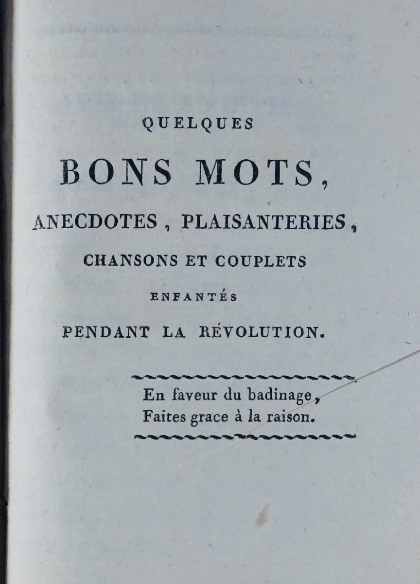 CAPELLE - Aneries révolutionnaires. Curieux ouvrages humoristique sur la Révolution de 1802.-photo-7
