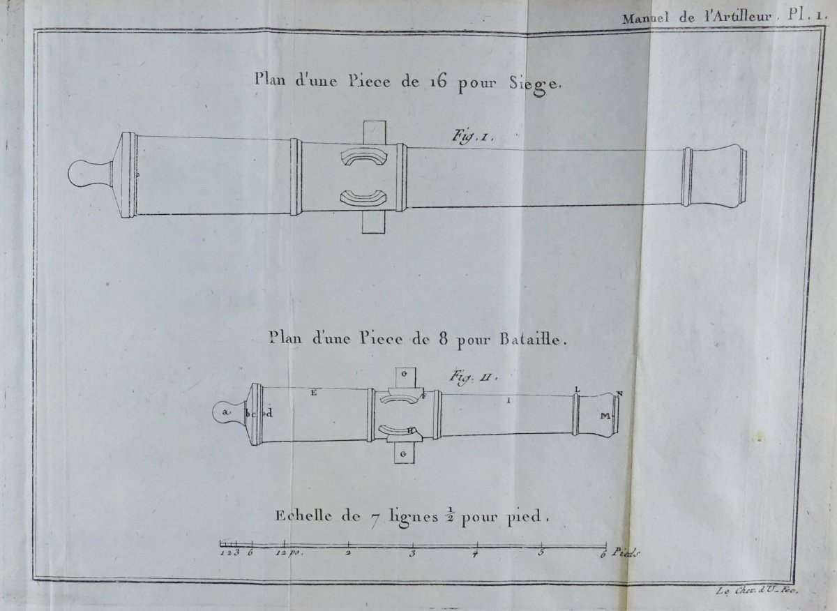 d'Urtubie - Gunner's Manual. 1787, 13 Folding Plates.-photo-3