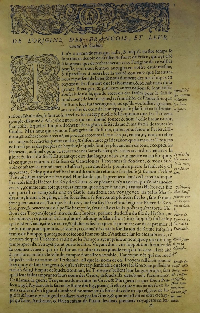 Gilles (nicole) - The Chronicles And Annals Of France From The Origin Of The François. 1573.-photo-4