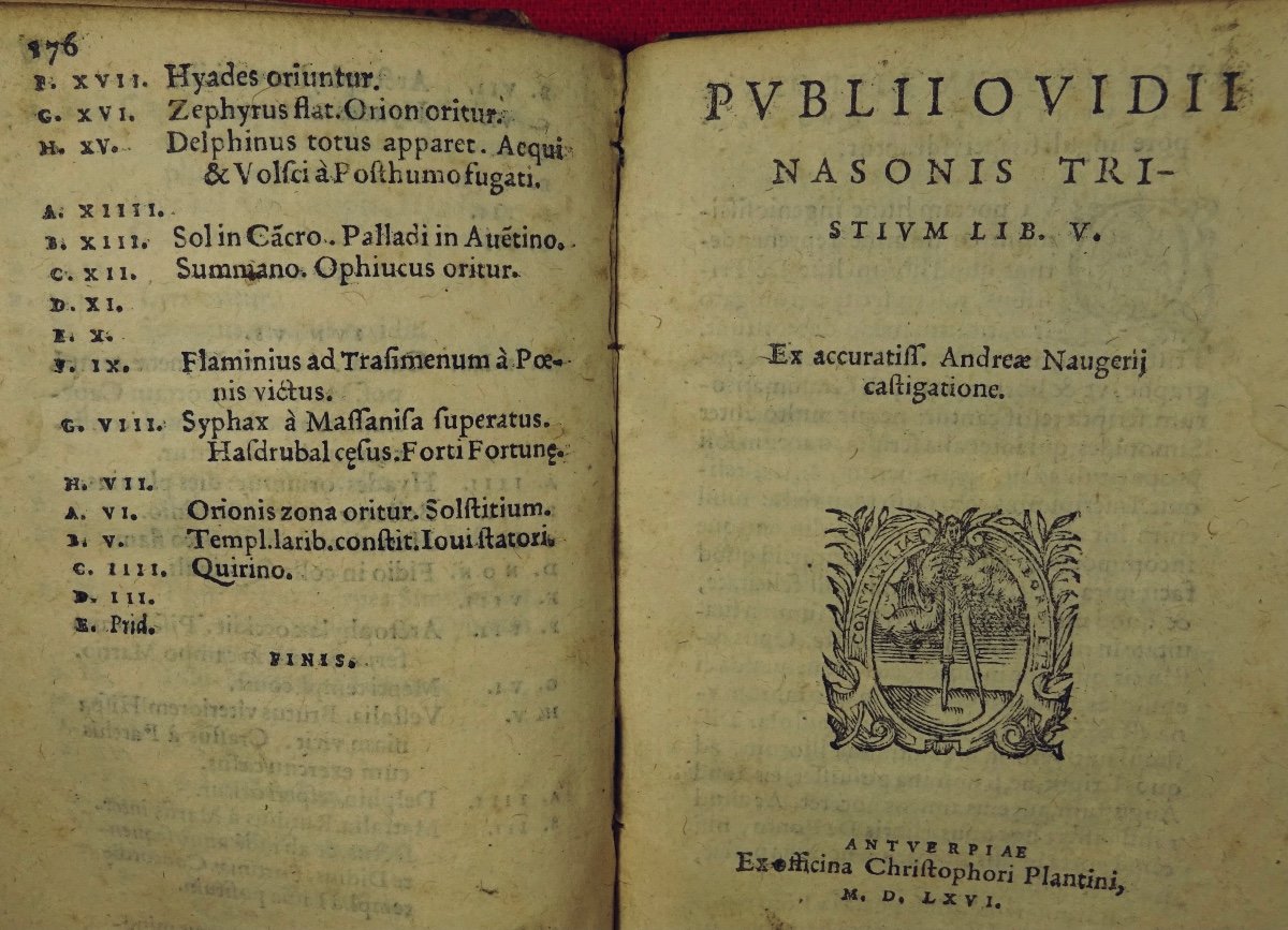 OVIDE - Oeuvres en latin imprimées à Anvers par Plantin en 1667.-photo-3