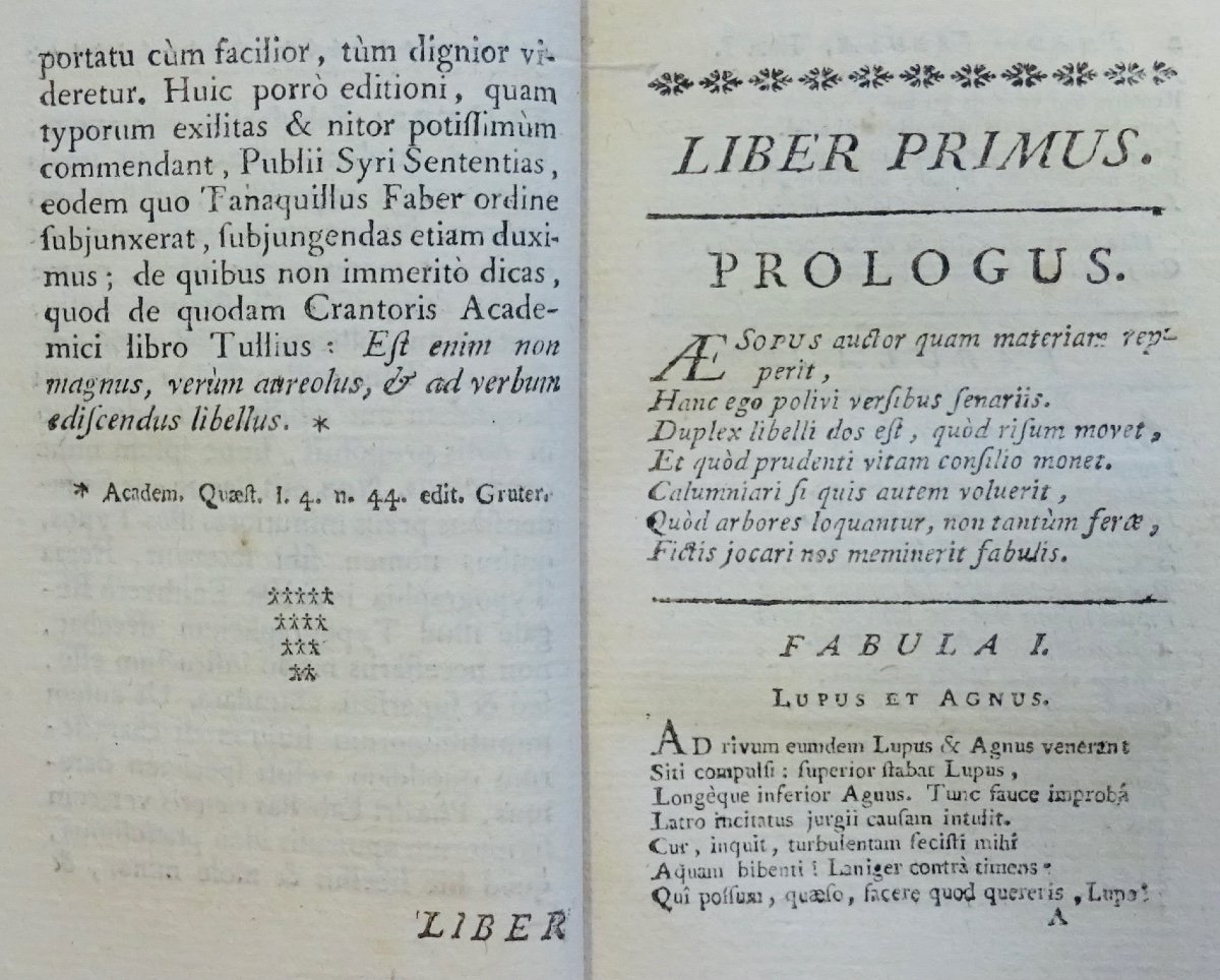 PhÈdre Et  SÉnÈque- Fables In A Binding With Arms Of Pavé De Vandoeuvre. 1779.-photo-2